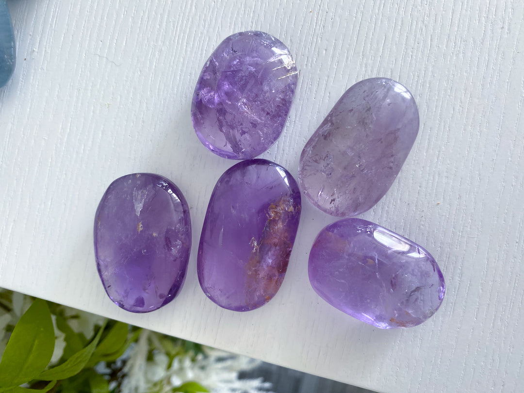 Glassy Amethyst Palm Stone