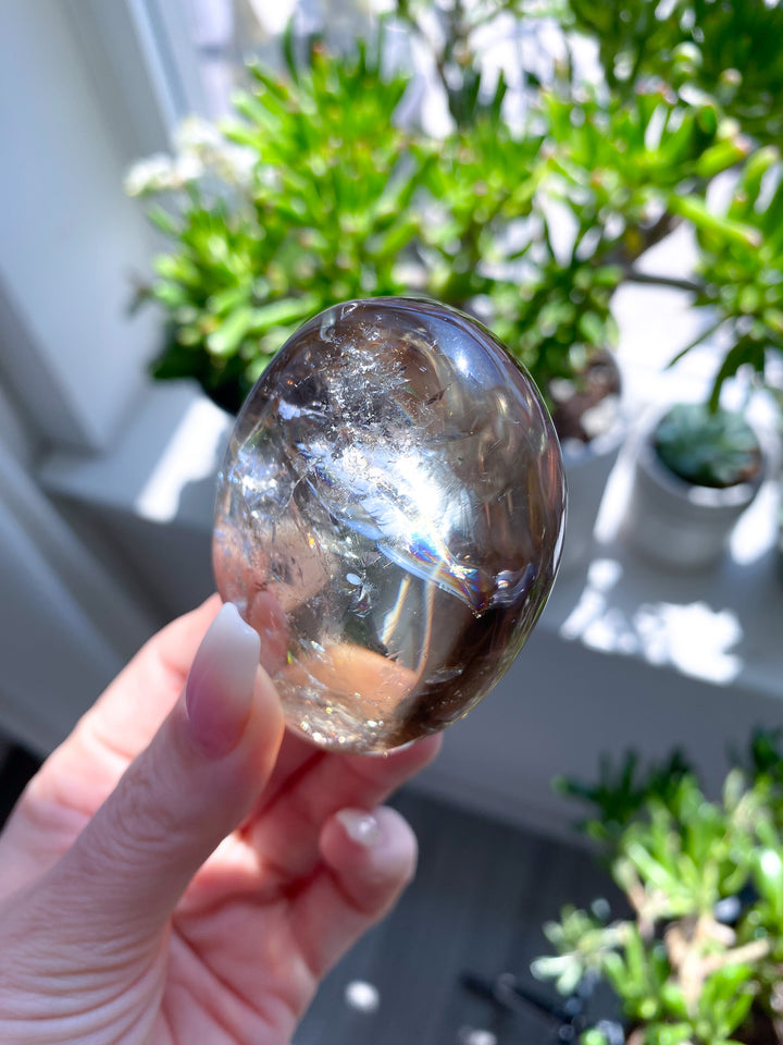 Stunning Natural Citrine Palm Stone 