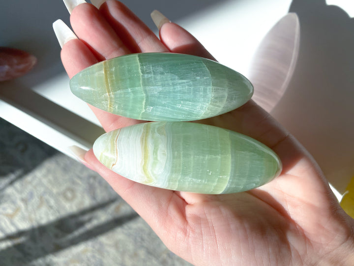 Pistachio Green Calcite Shiva