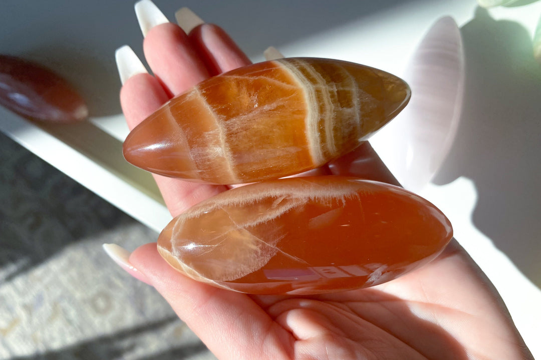 Honey Calcite Shiva Stone