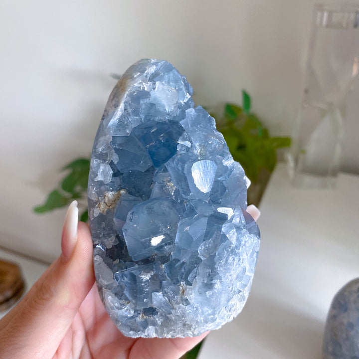 Standing Celestite Cluster