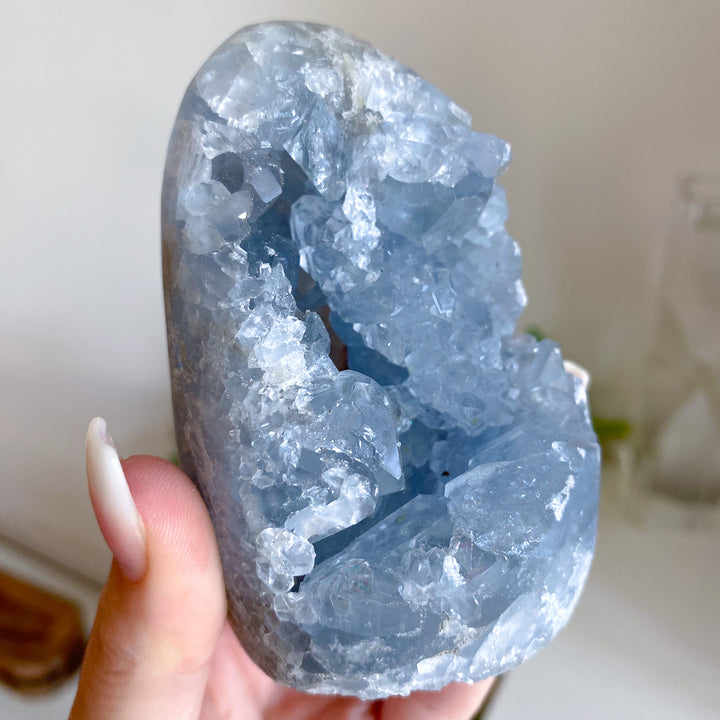 Standing Celestite Cluster