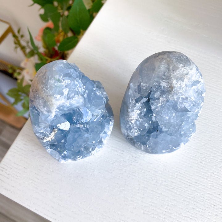 Standing Celestite Cluster