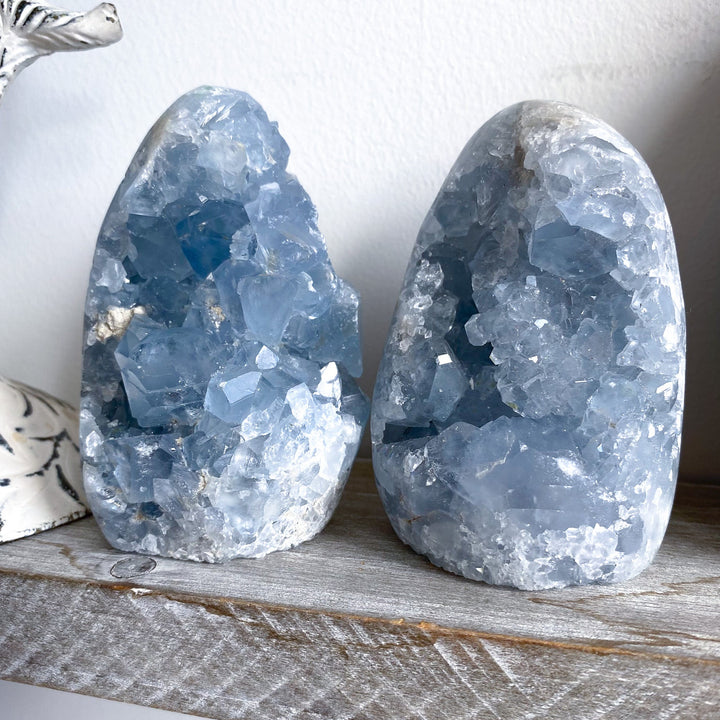 Standing Celestite Cluster
