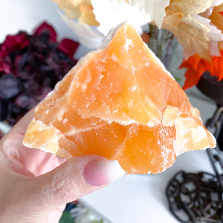 Sherbet Orange Calcite Chunk 1lb 