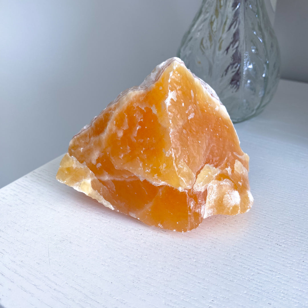 Sherbet Orange Calcite Chunk 1lb 