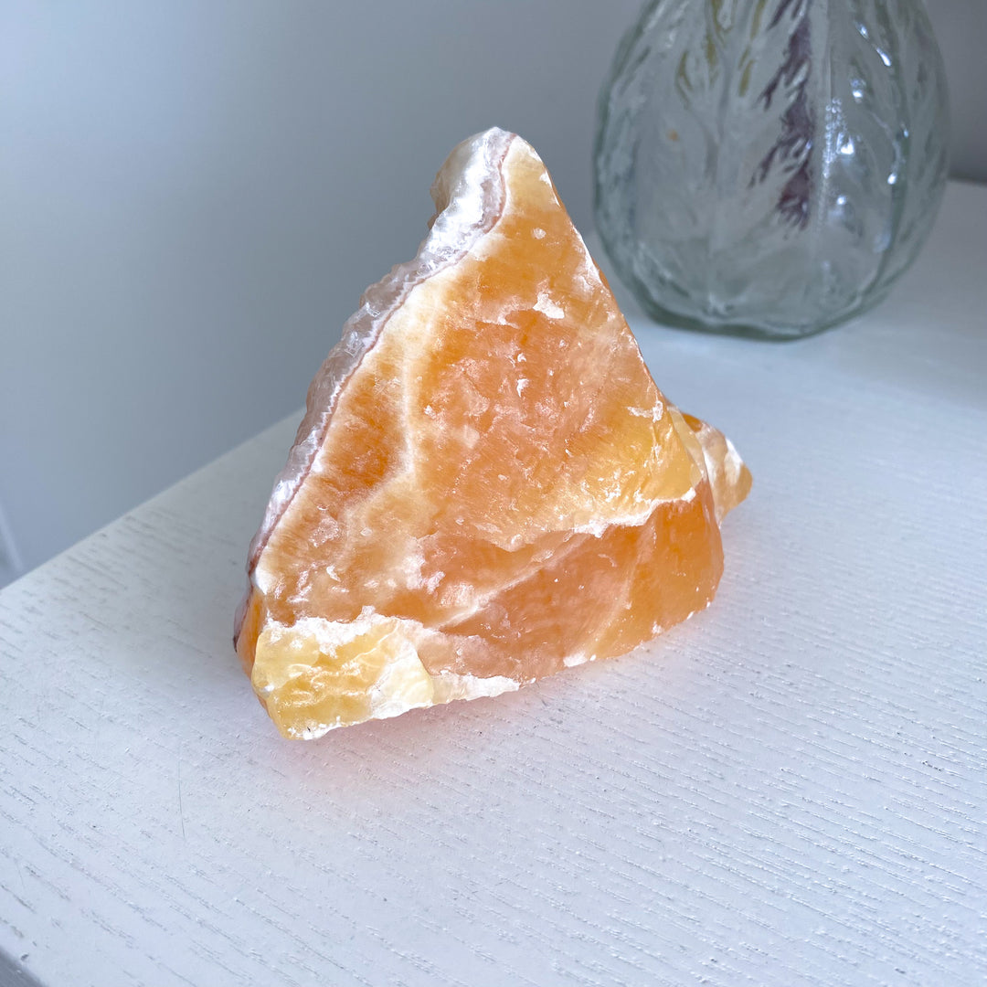 Sherbet Orange Calcite Chunk 1lb 