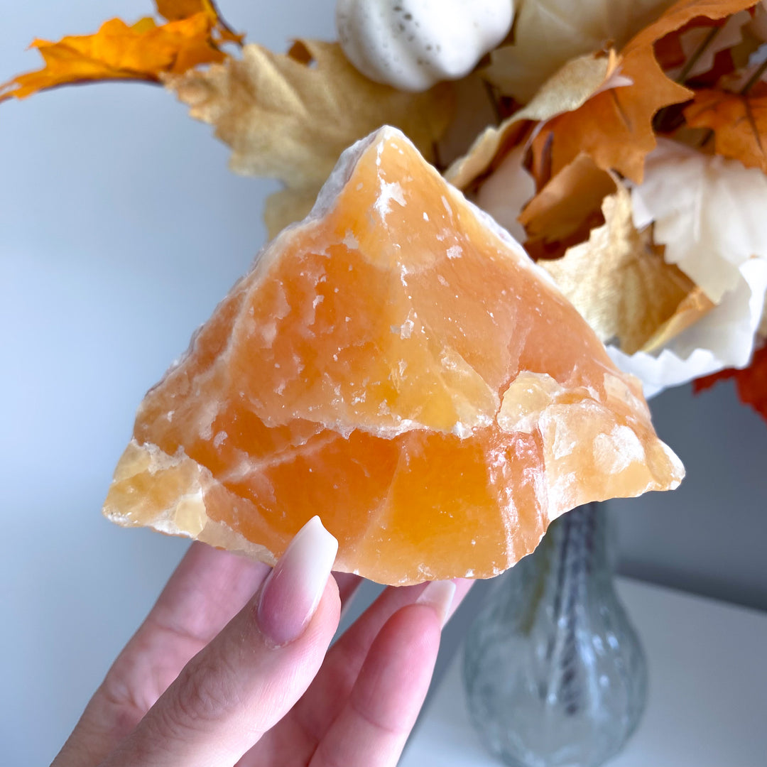 Sherbet Orange Calcite Chunk 1lb 