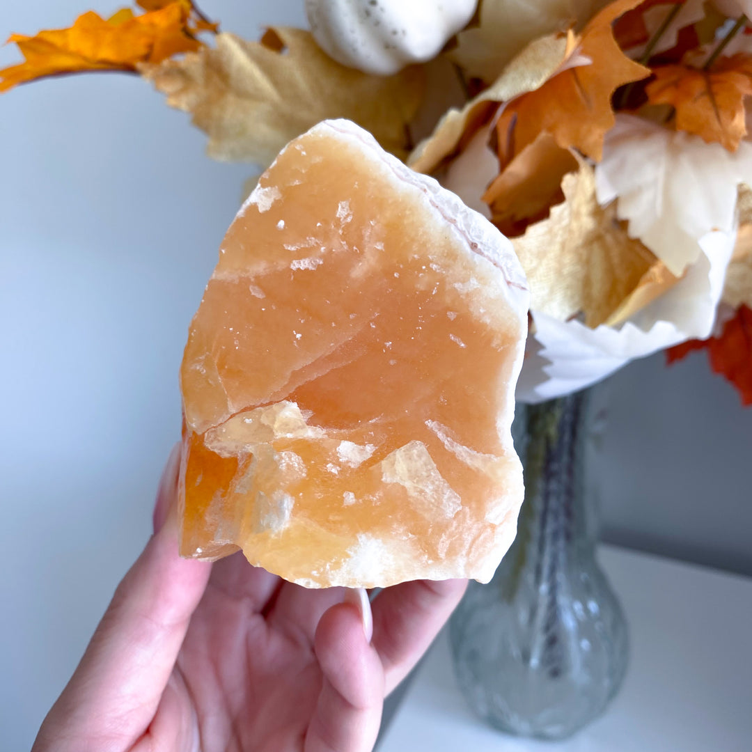 Sherbet Orange Calcite Chunk 1lb 