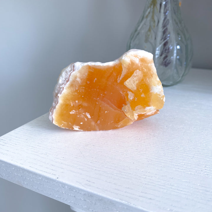 Sherbet Orange Calcite Chunk 1lb 