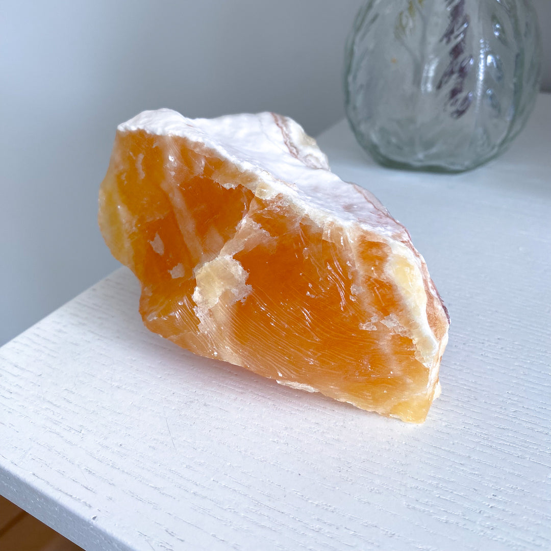 Sherbet Orange Calcite Chunk 1lb 