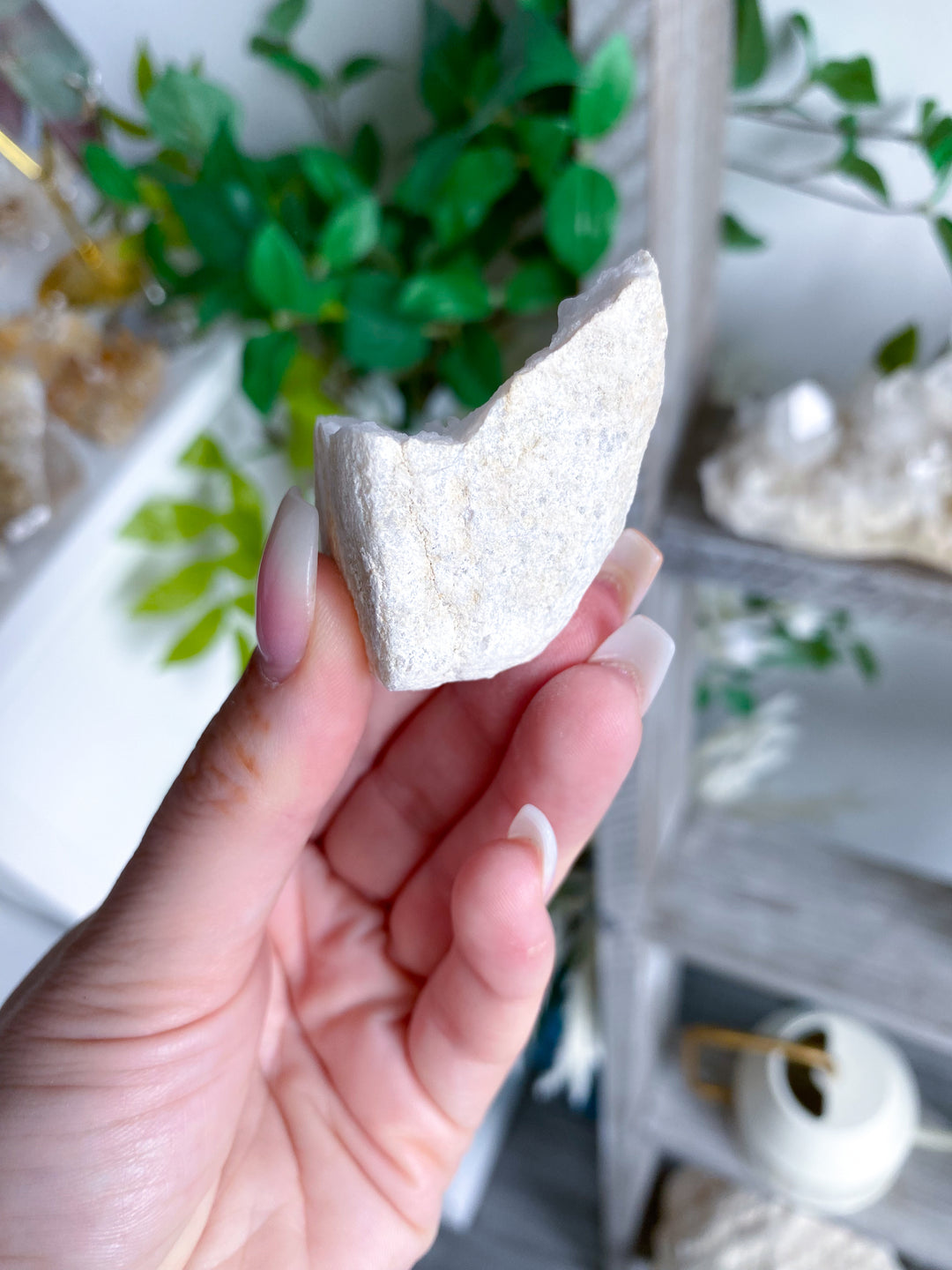 Small White Calcite Geode #1