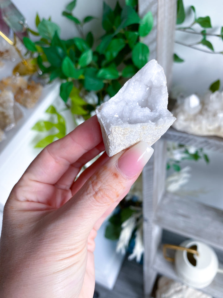 Small White Calcite Geode #1