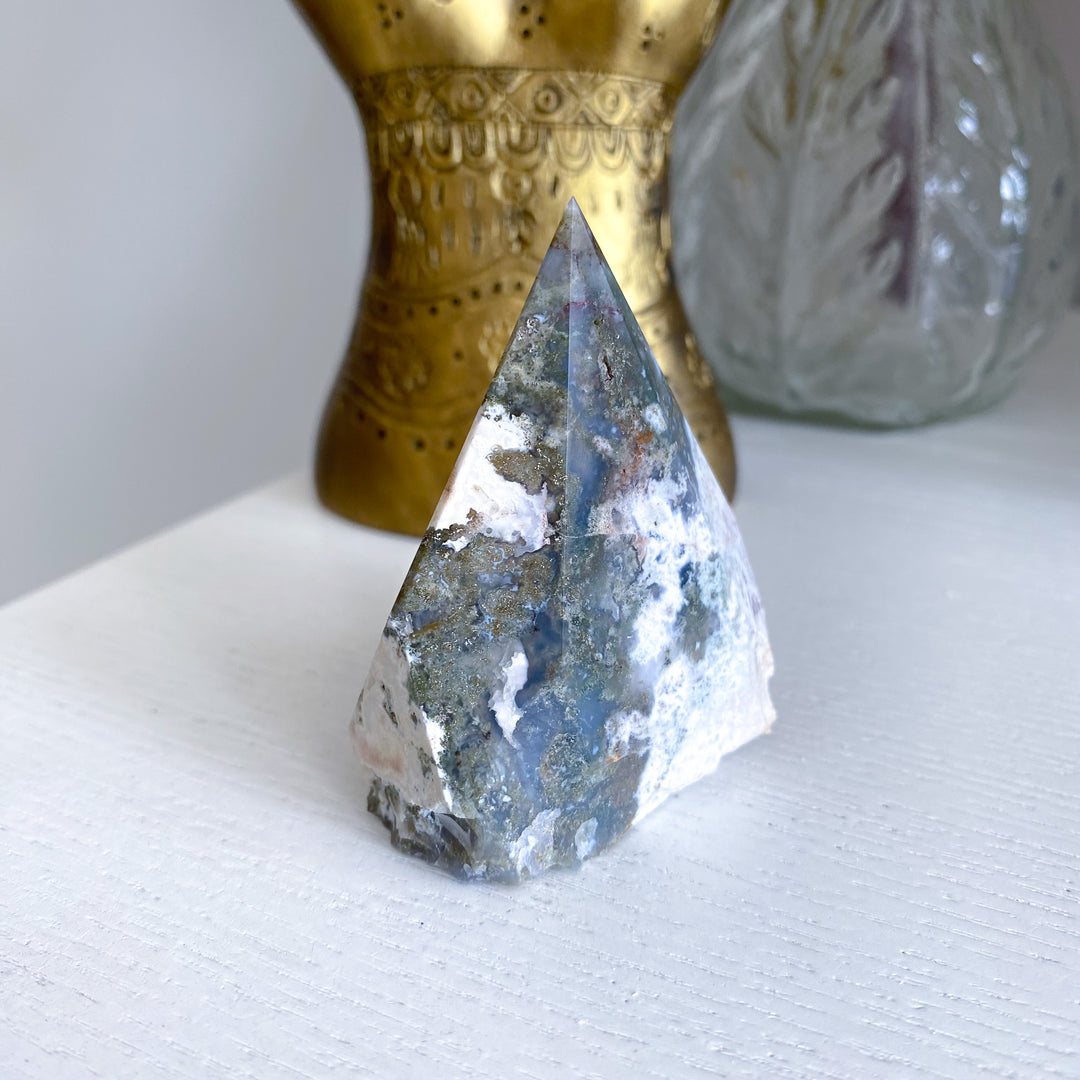 Moss Agate Top Polish 