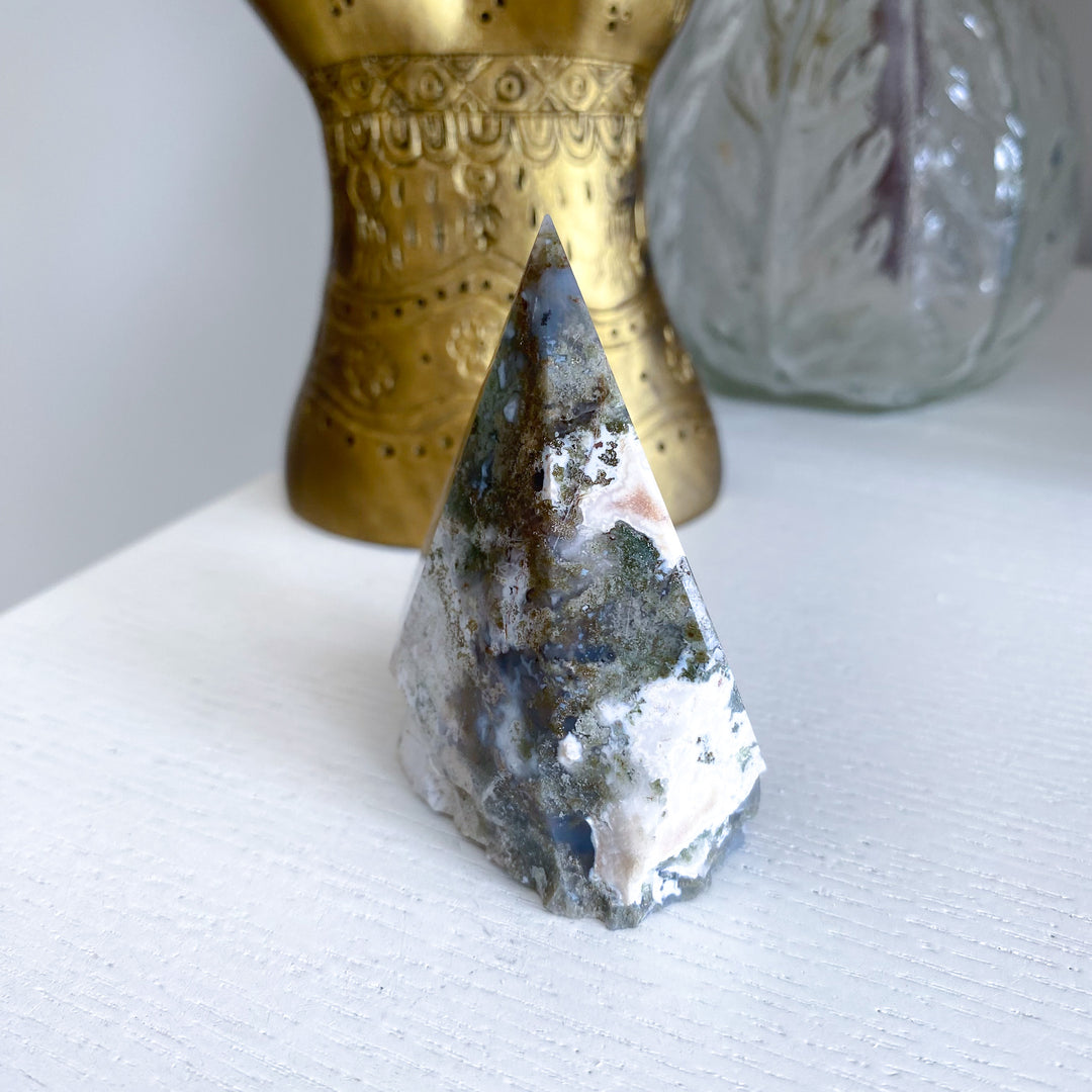 Moss Agate Top Polish 