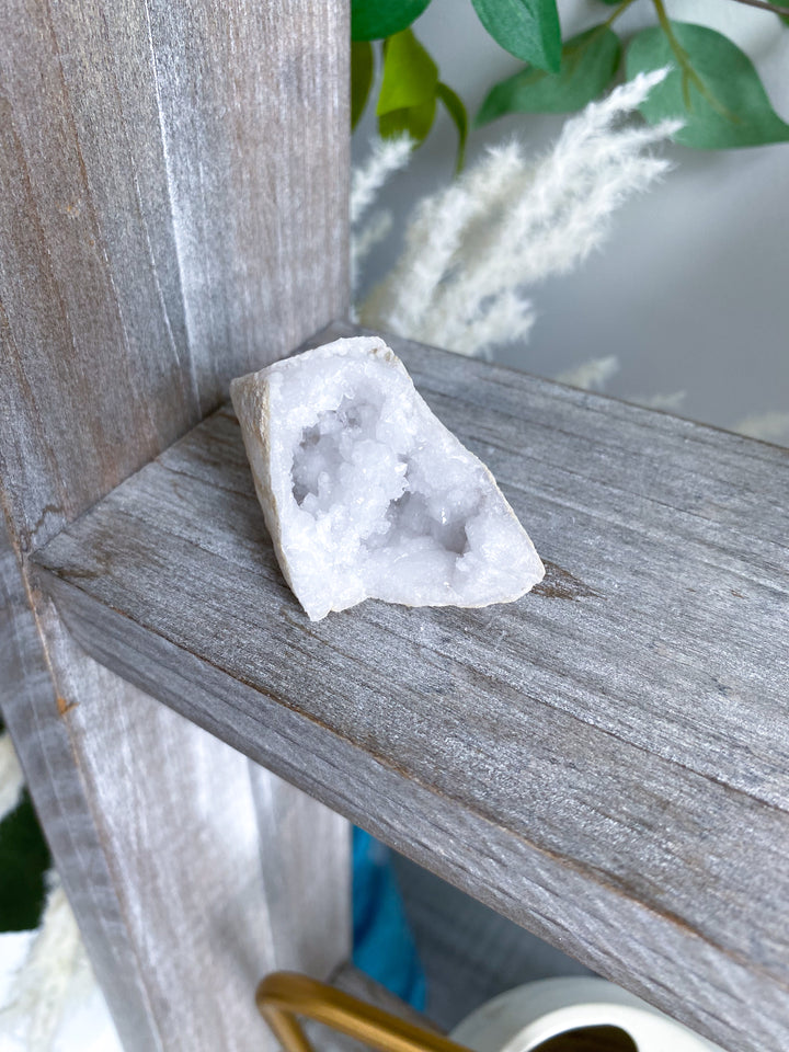 Small White Calcite Geode #1