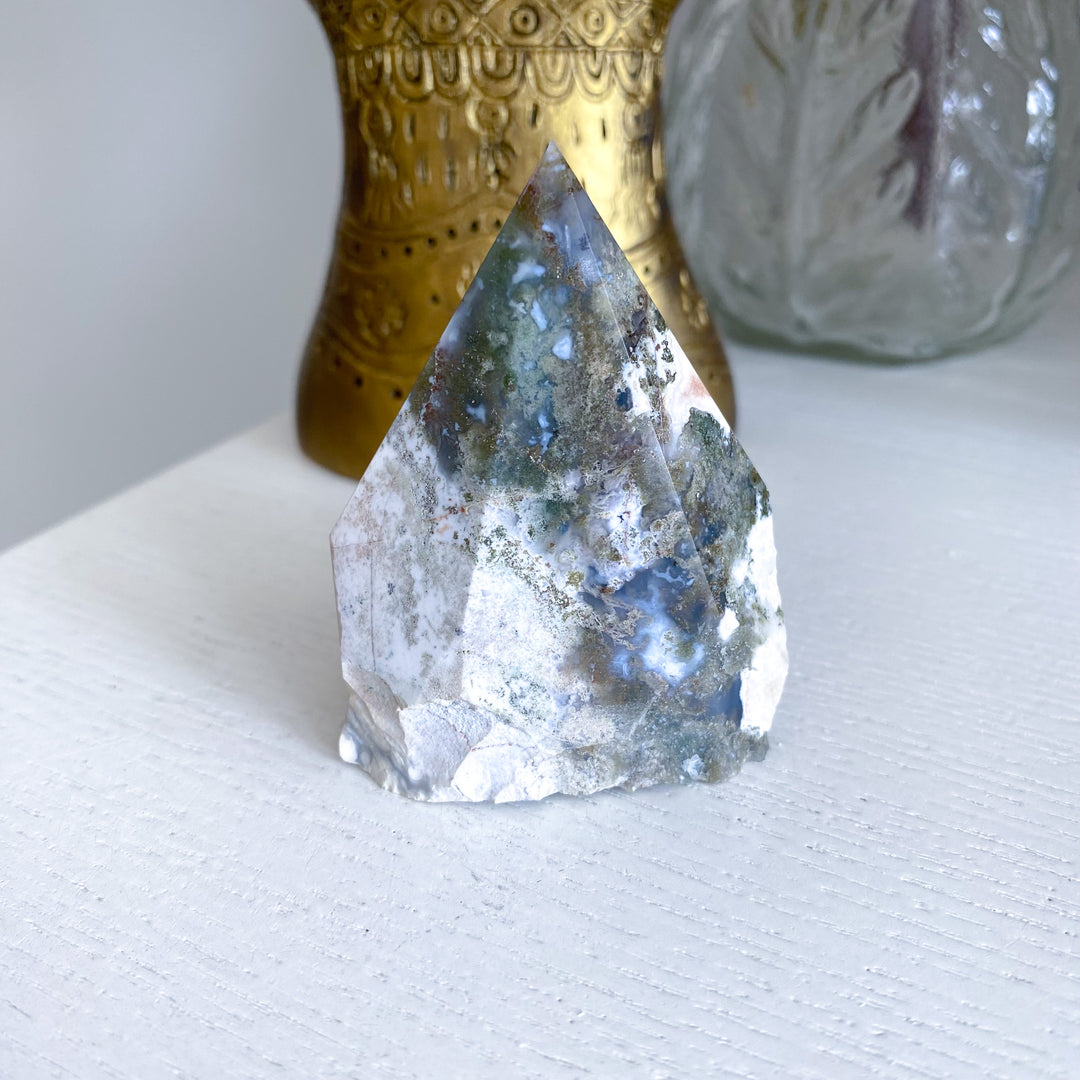 Moss Agate Top Polish 
