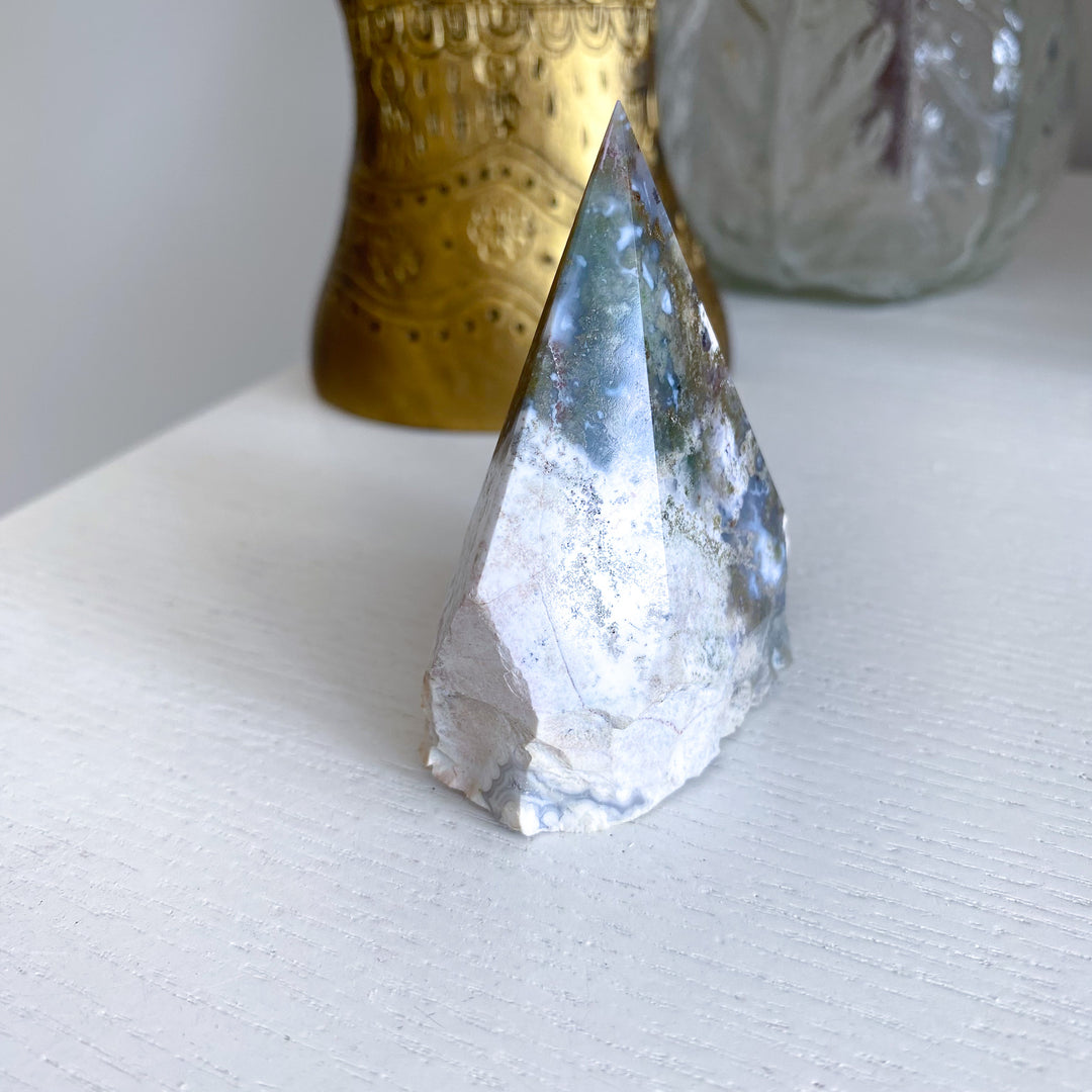 Moss Agate Top Polish 