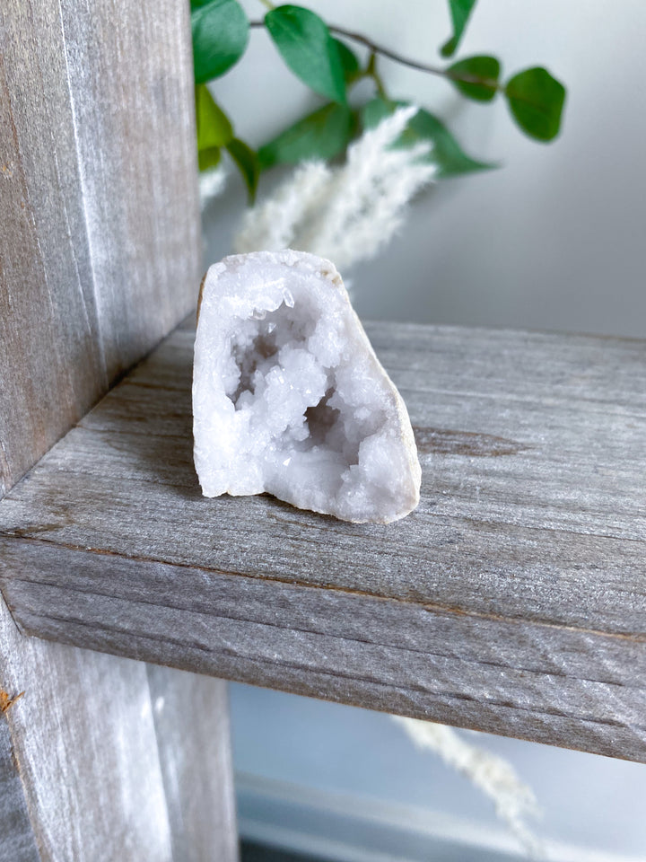 Small White Calcite Geode #1