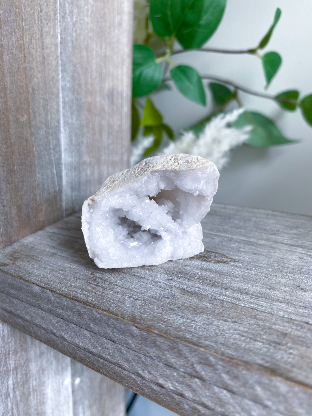 Small White Calcite Geode #1