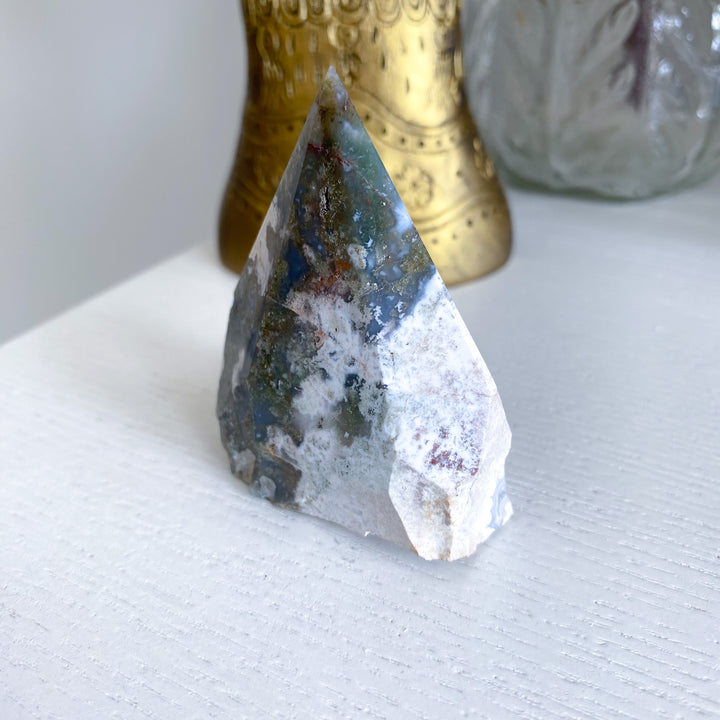 Moss Agate Top Polish 