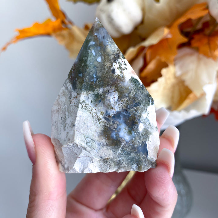 Moss Agate Top Polish 