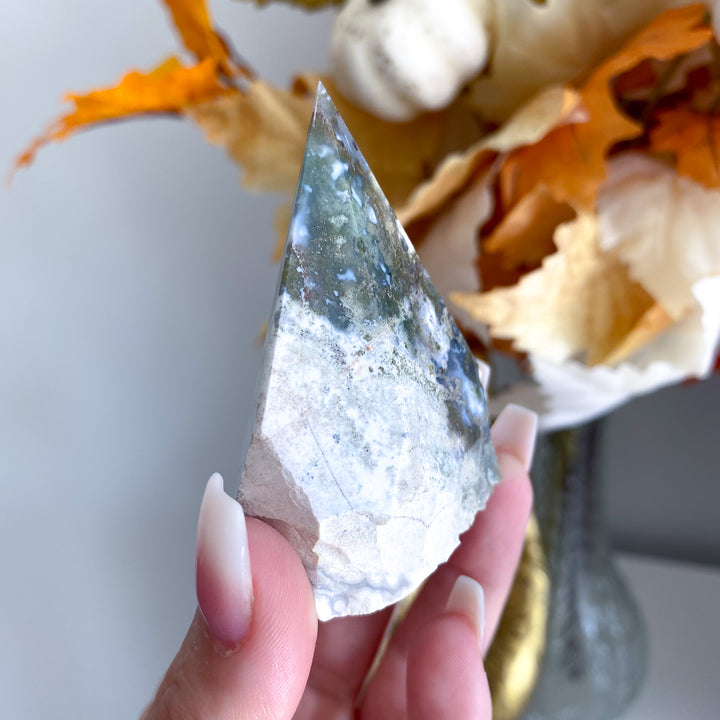 Moss Agate Top Polish 