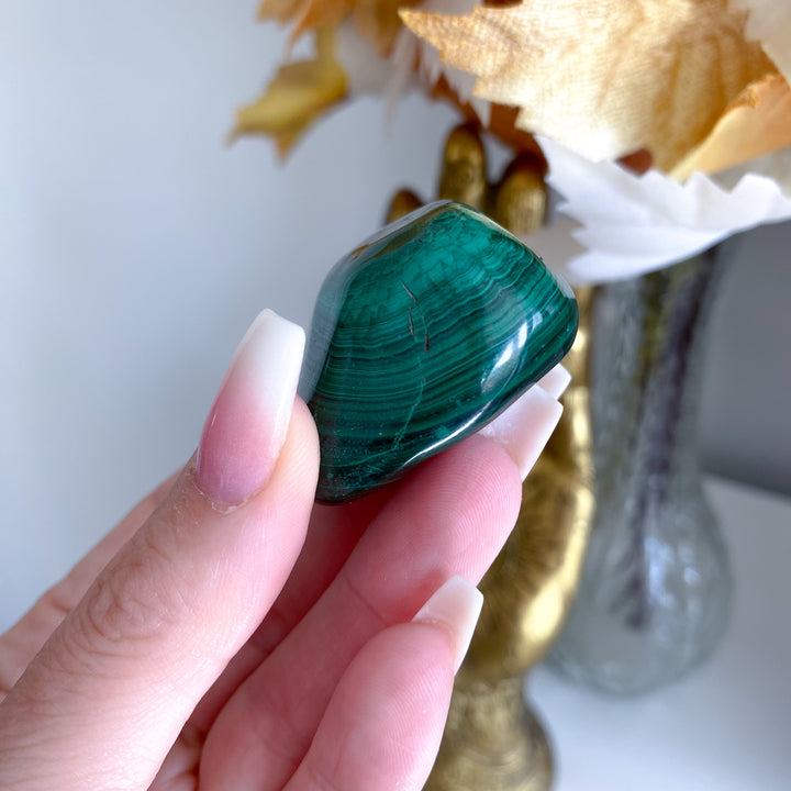 Third Eye Malachite Pebble 
