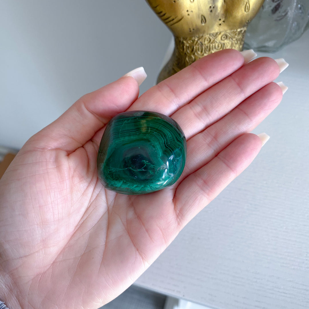 Third Eye Malachite Pebble 