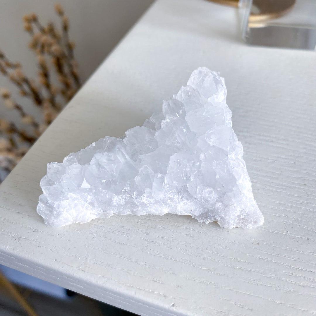 Small White Calcite Geode 