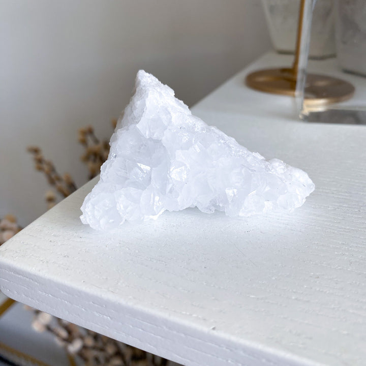 Small White Calcite Geode 