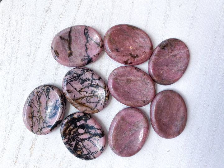 Jumbo Rhodonite Worry Stone