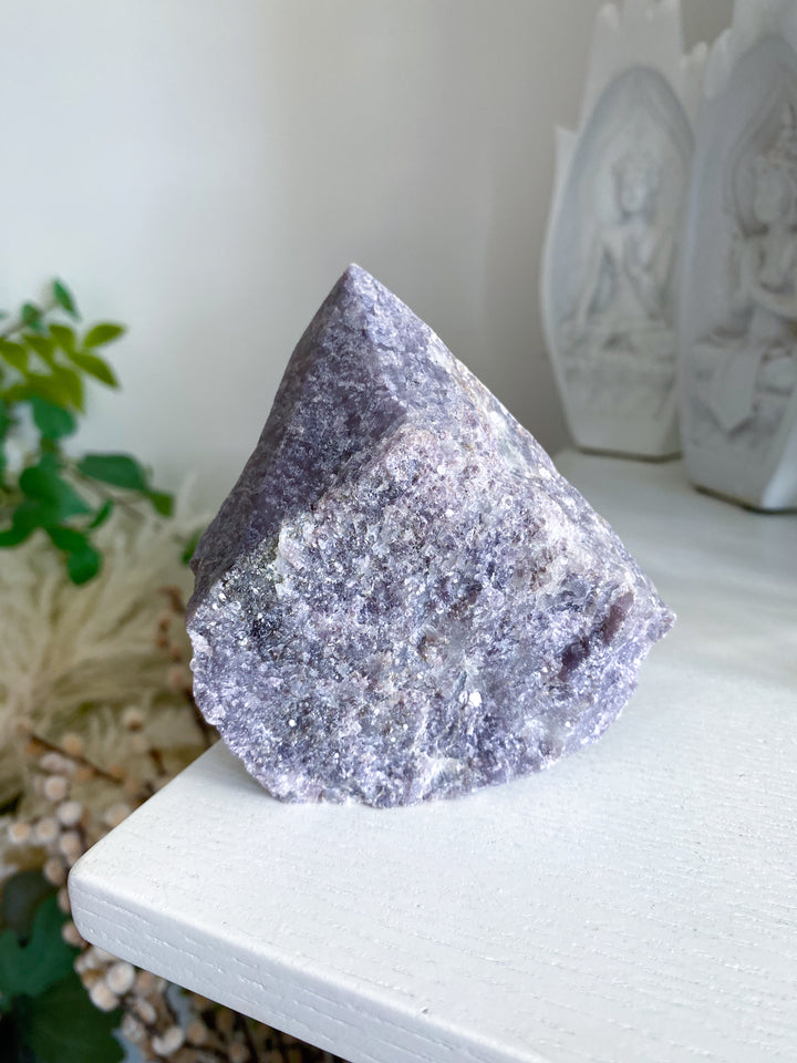 XL Purple Lepidolite Point with Mica