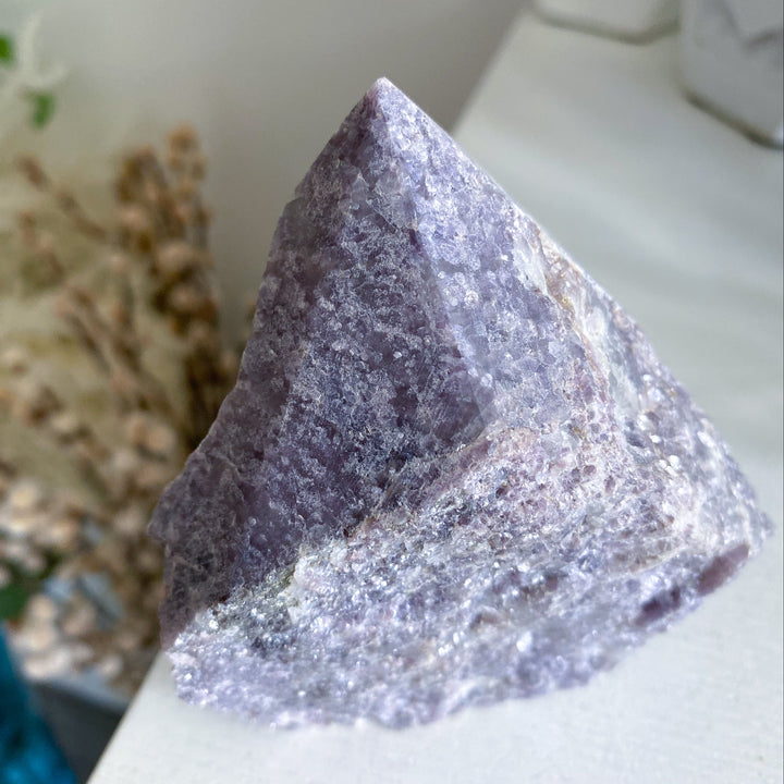 XL Purple Lepidolite Point with Mica