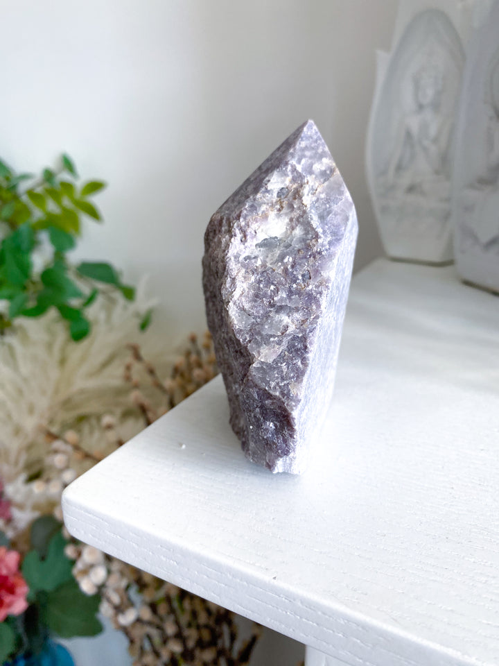 XL Purple Lepidolite Point with Mica