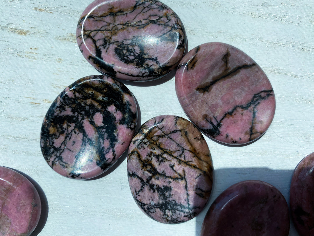 Jumbo Rhodonite Worry Stone