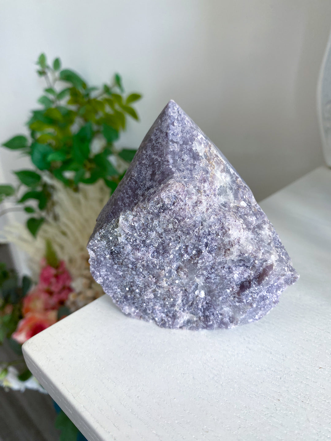 XL Purple Lepidolite Point with Mica