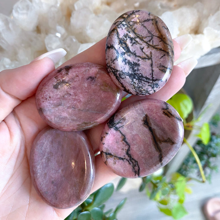 Jumbo Rhodonite Worry Stone