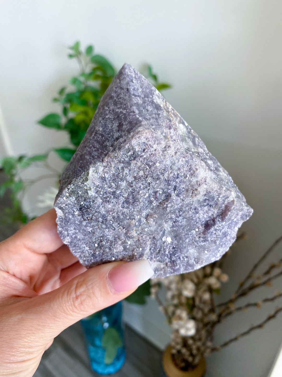 XL Purple Lepidolite Point with Mica