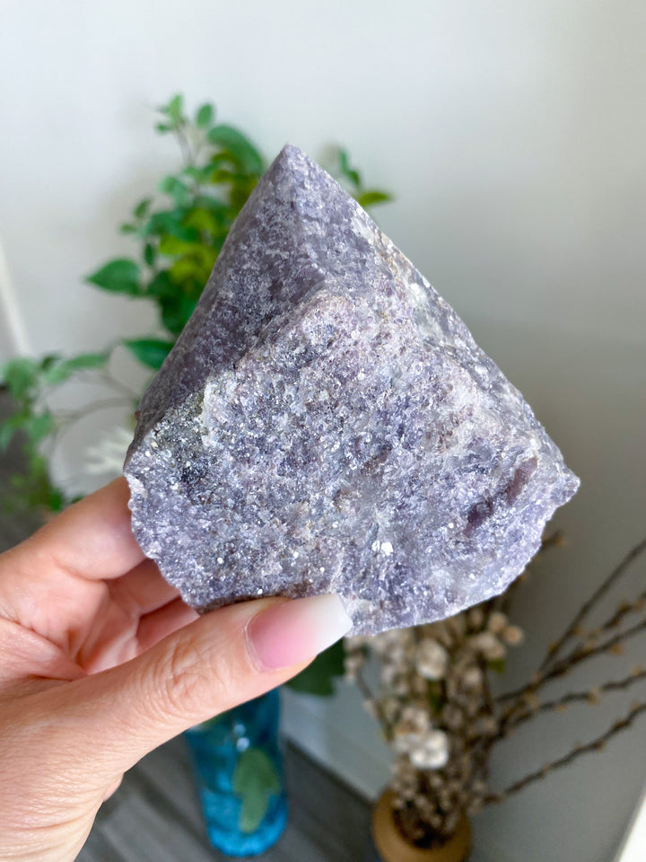 XL Purple Lepidolite Point with Mica