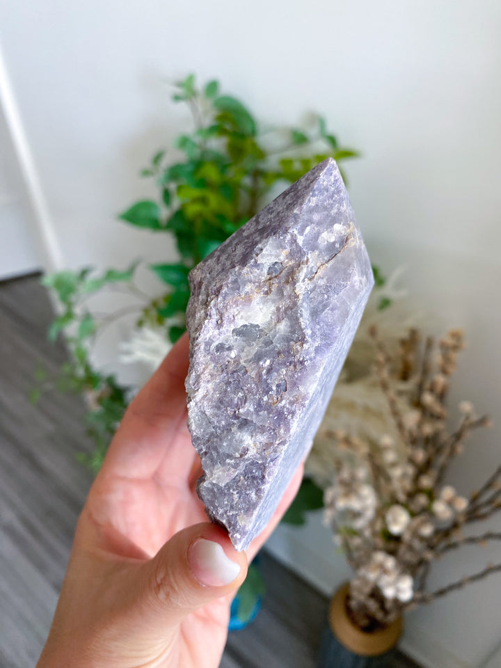 XL Purple Lepidolite Point with Mica