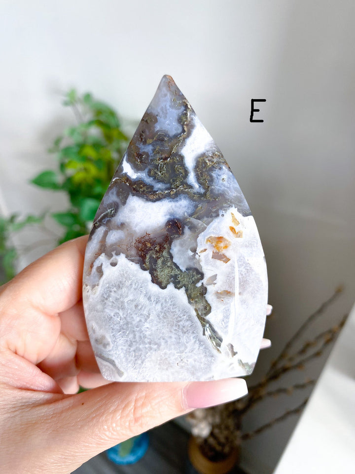 Moss Agate Flame: Your Choice