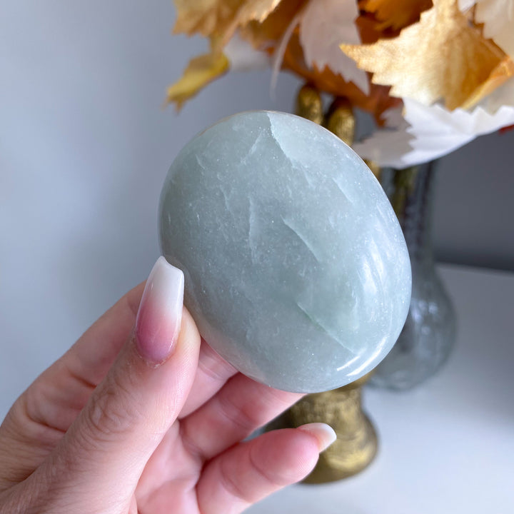 Minty Green Aventurine Palm Stone