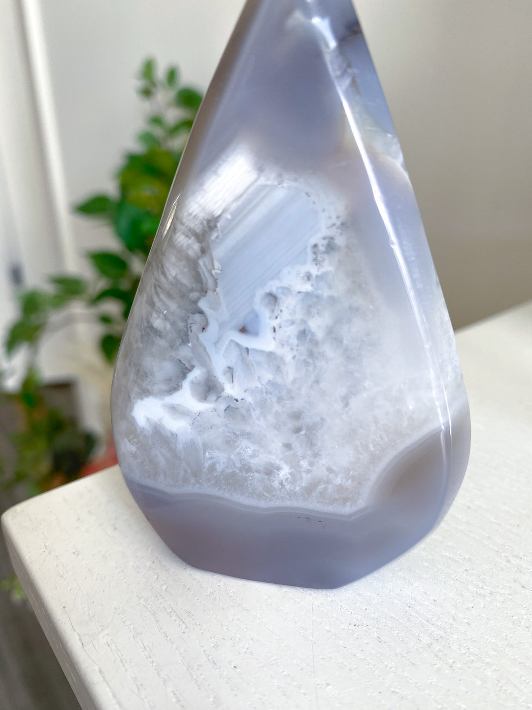 Amethyst in Agate Flame 