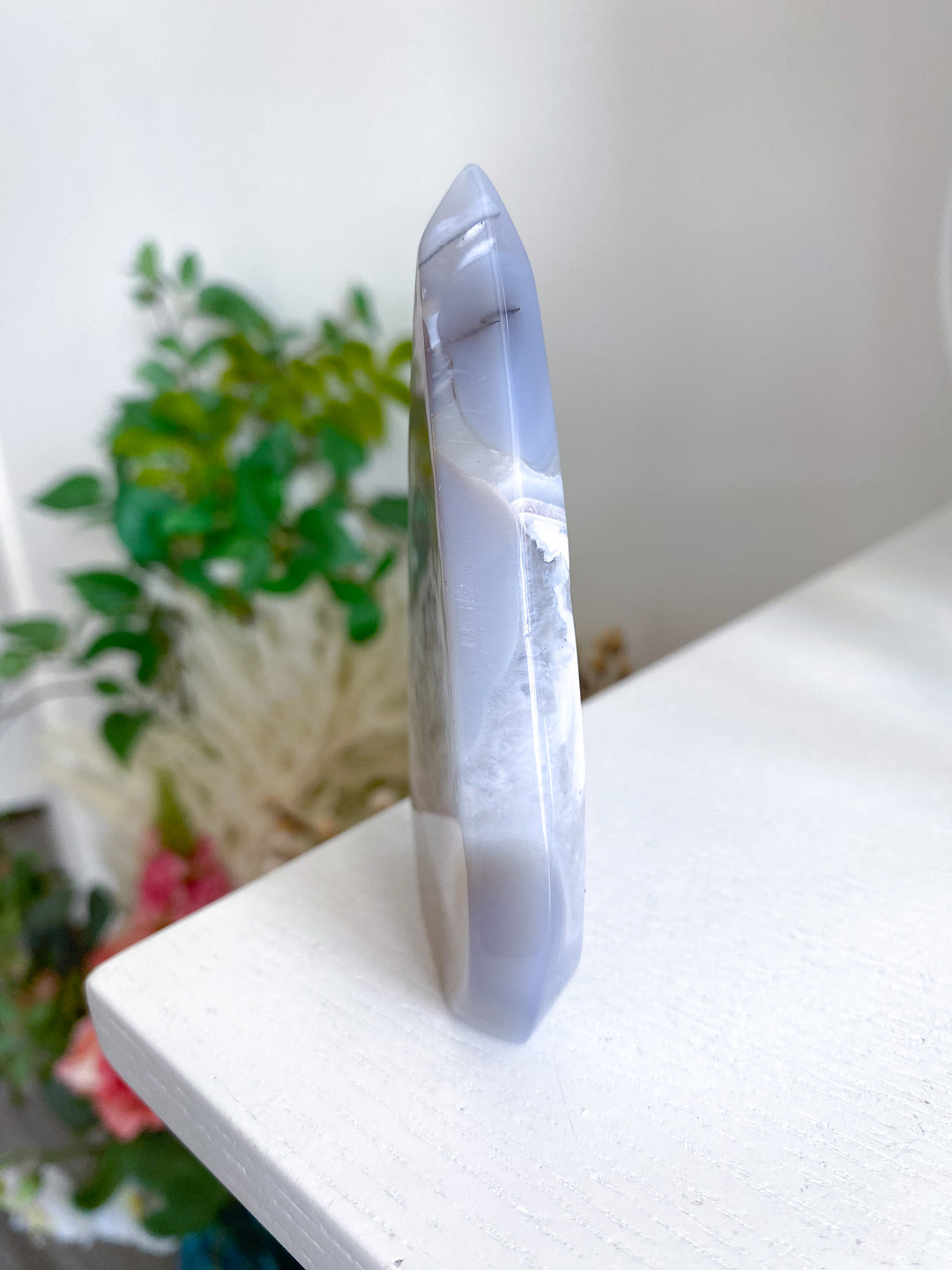 Amethyst in Agate Flame 
