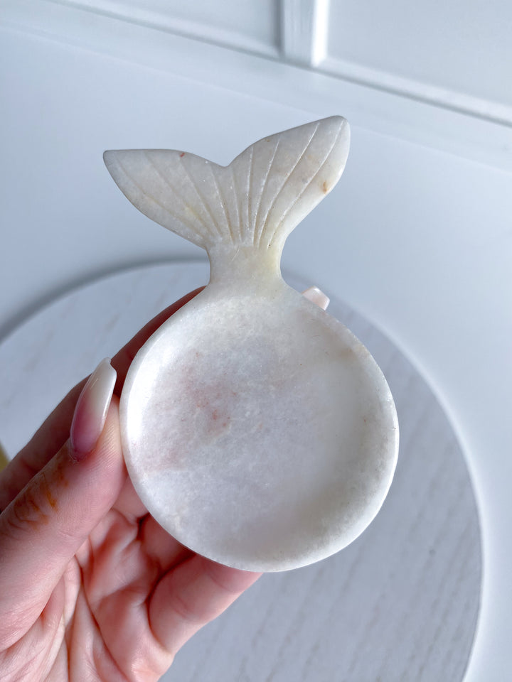 Pink Oynx Whale Dish