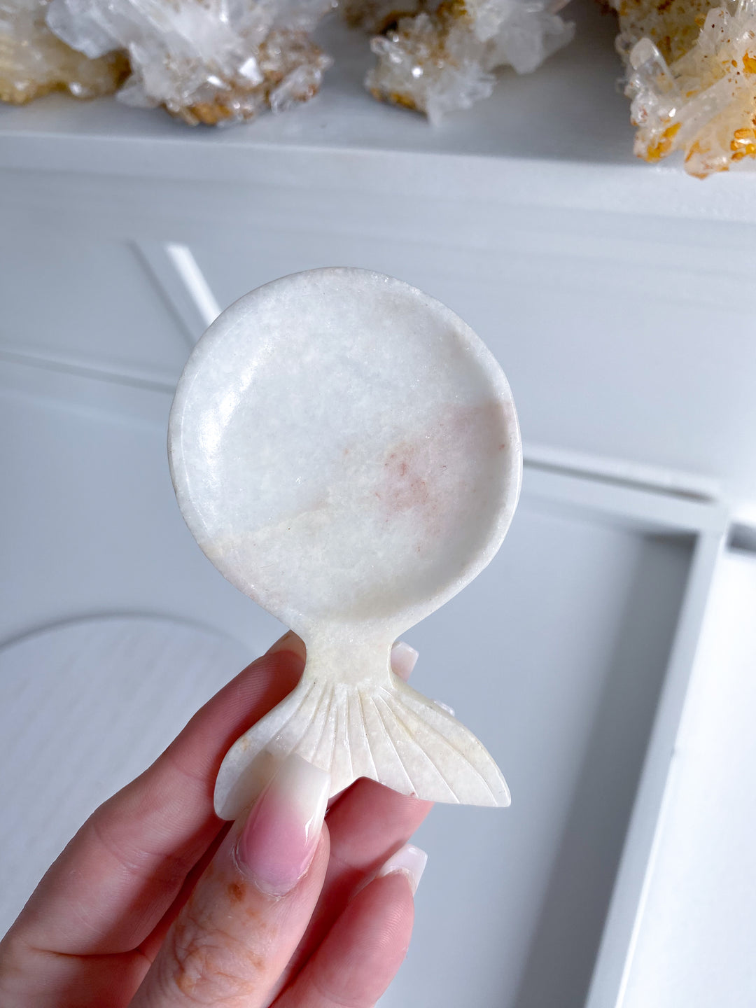Pink Oynx Whale Dish