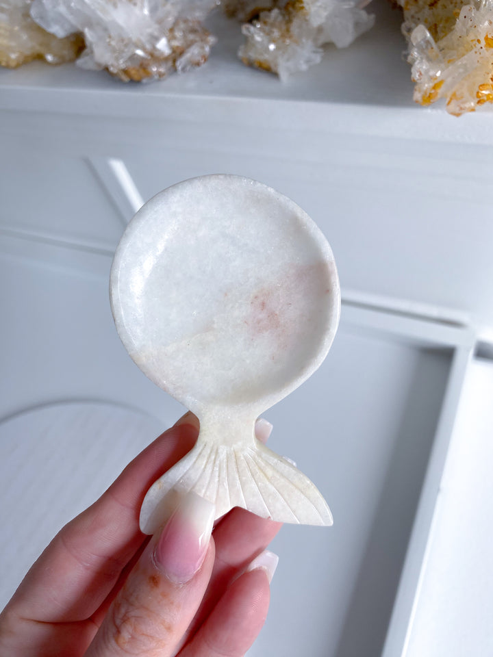 Pink Oynx Whale Dish