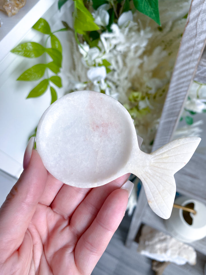 Pink Oynx Whale Dish