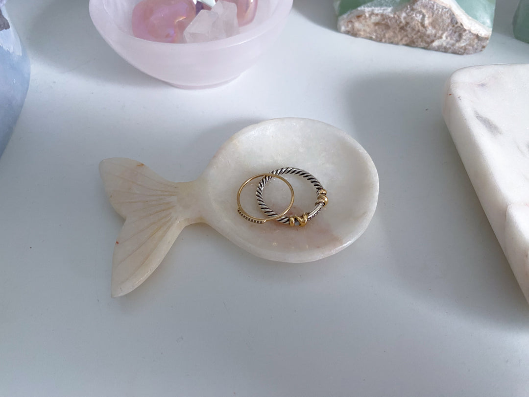 Pink Oynx Whale Dish